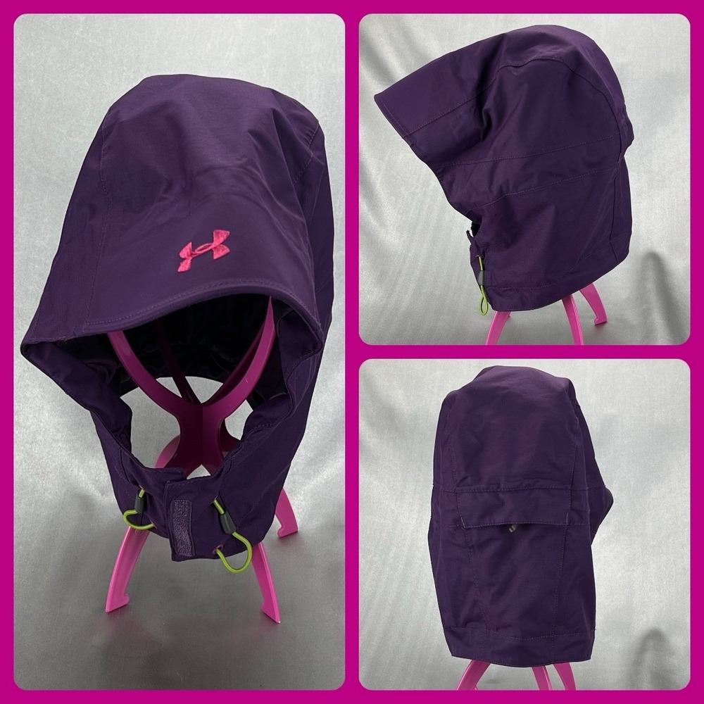 Under‎ Armour 3-in-1 Jacket Women's M  Replacement Hood Purple Pink Logo Ski Y2K